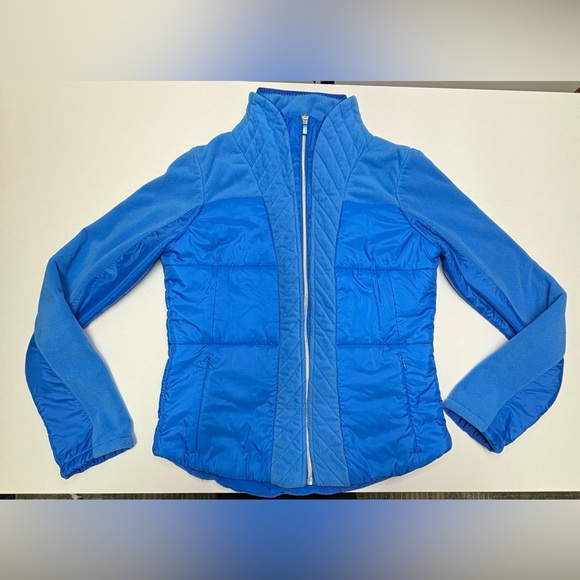 lululemon athletica Jackets & Blazers - Lululemon St. Moritz Puffer Jacket Womens Size 10 In Beaming Blue Thick Fleece